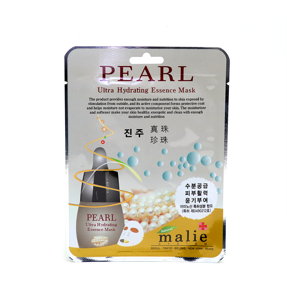 Malie Ultra Hydrating Essence Mask - Pearl (Pack Of 20)