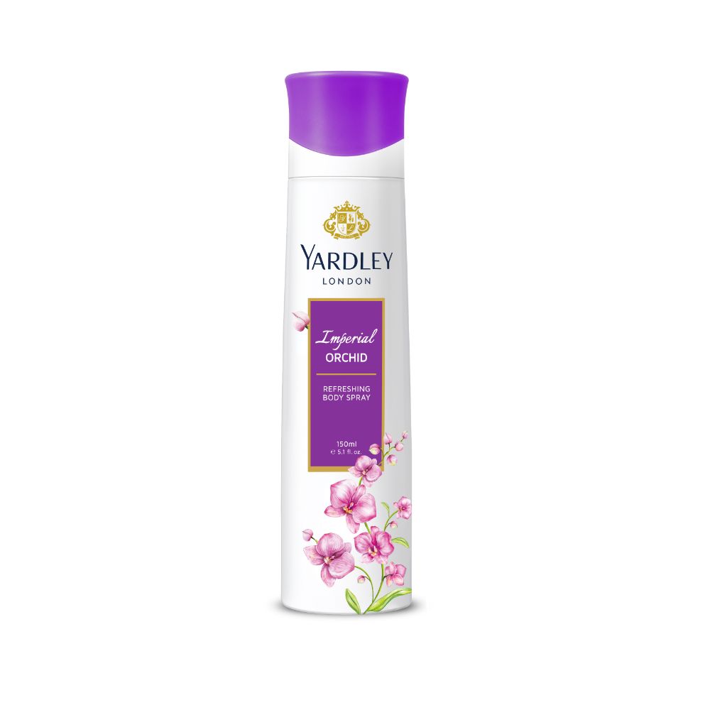 Yardley Imperial Orchid Spray 150ml (Pack of 3)