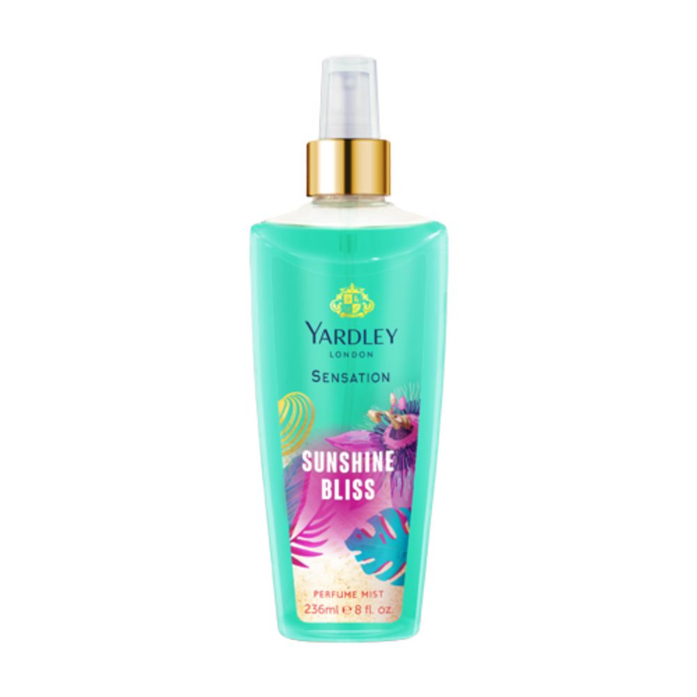 Yardley Sensation Sunshine Bliss Perfume Mist 236ml (Pack of 3)
