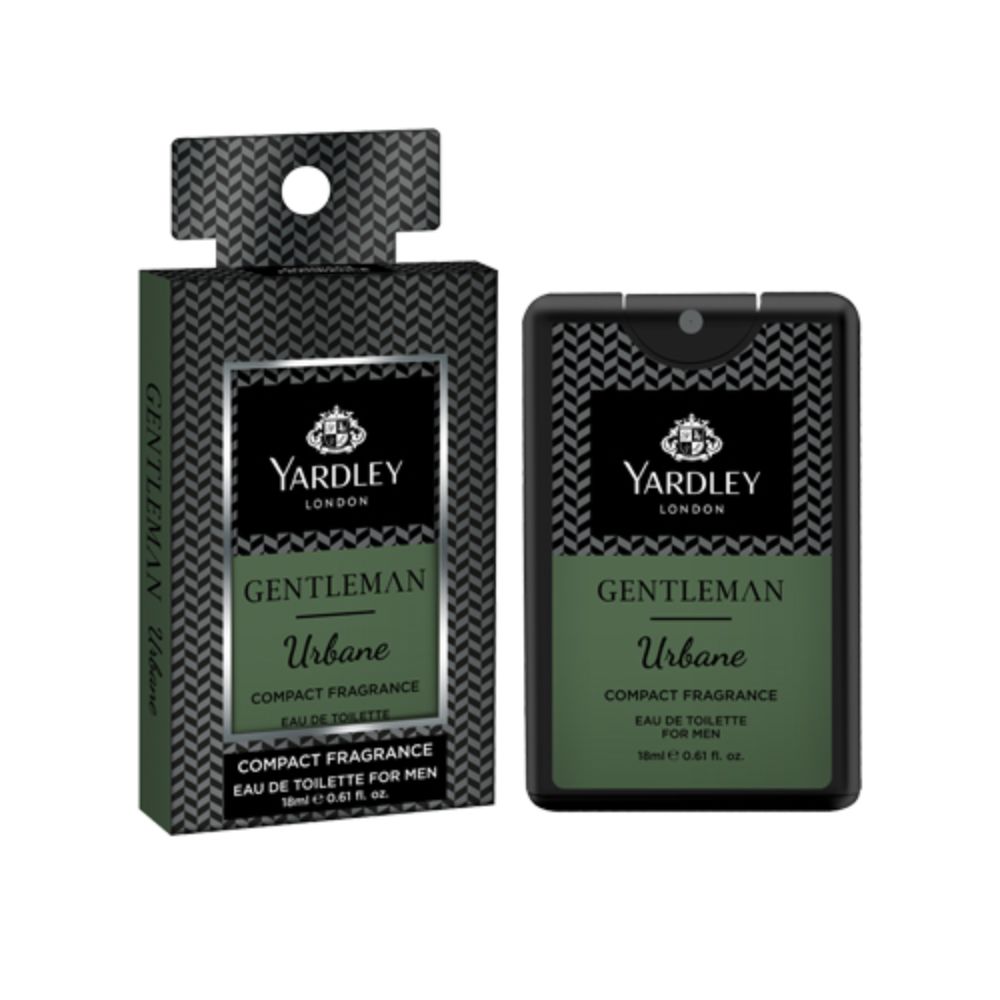 Yardley Gentleman Urbane Compact Perfume 18ml (Pack of 3)