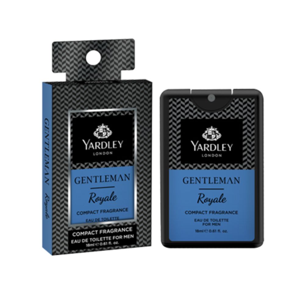 Yardley Gentleman Royale Compact Perfume 18ml (Pack of 3)