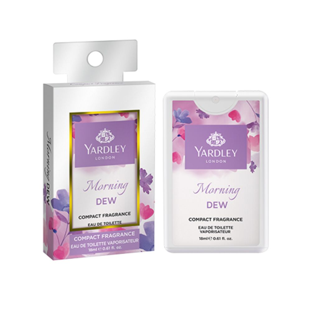 Yardley Morning Dew Compact Perfume 18ml (Pack of 3)