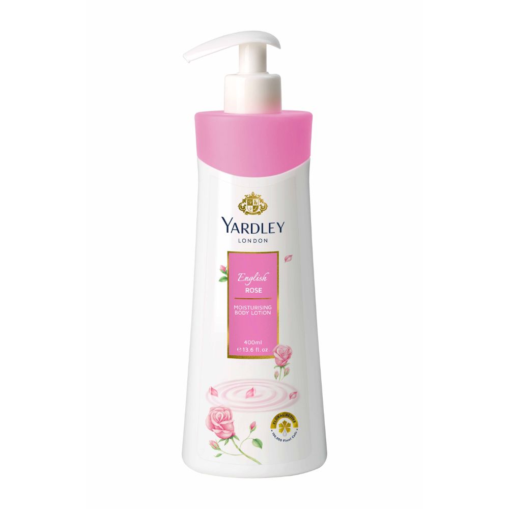 Yardley Rose Body Lotion 400ml (Pack of 3)