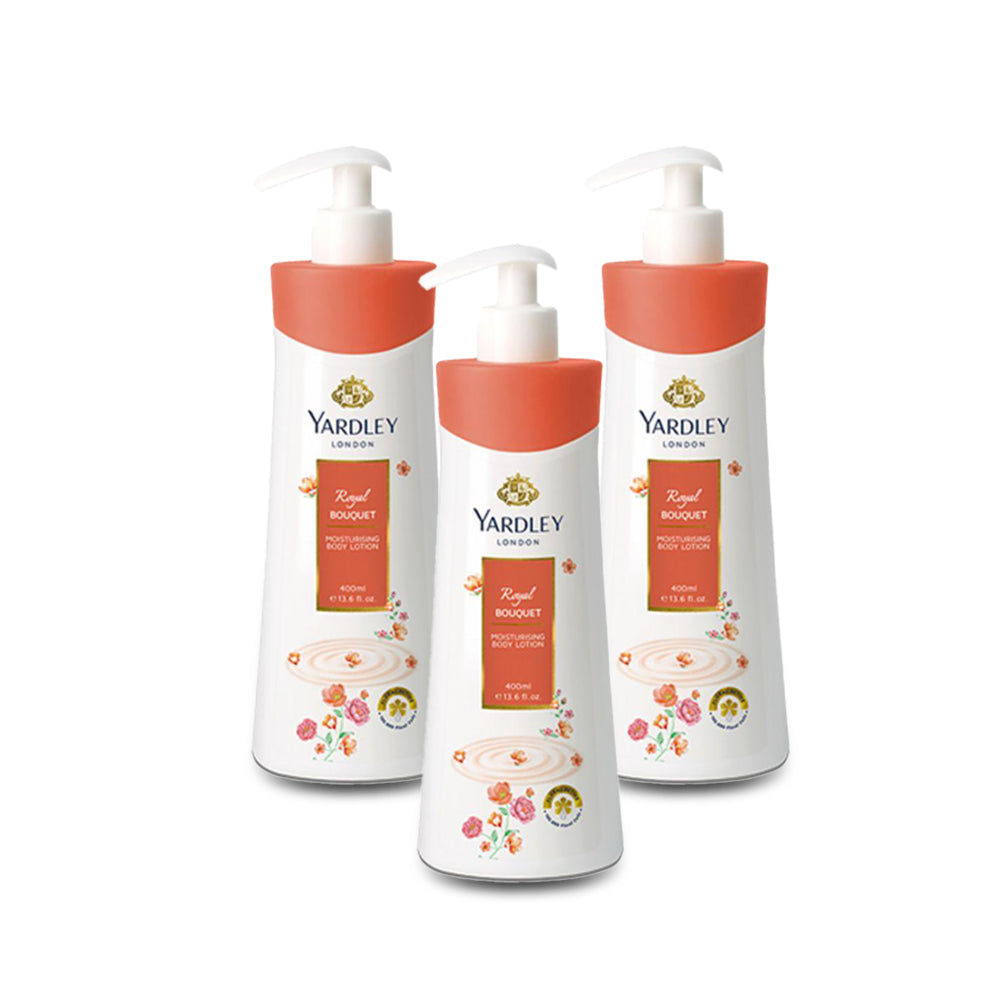 Yardley Royal Bouquet Body Lotion 400ml - (Pack of 3)
