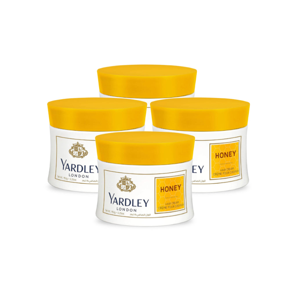 Yardley Hair Cream Honey 150g - Pack of 4