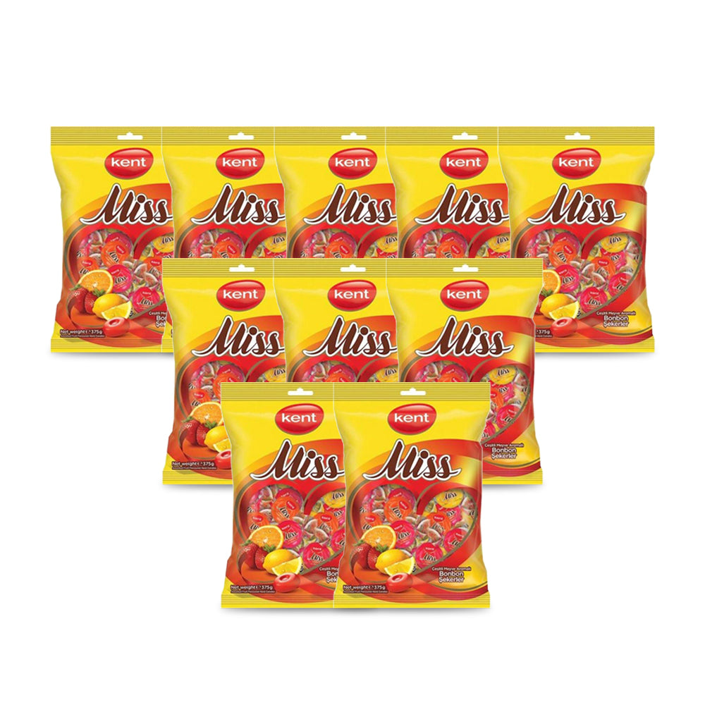 Kent Miss Fruit Candy 375g (Pack of 10)