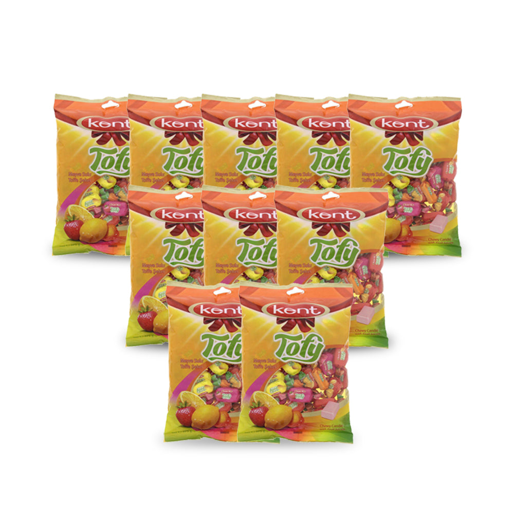 Kent Fruit Chews Tofy 375g (Pack of 10)