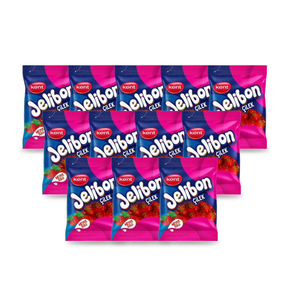 Kent Jelibon Strawberry Flavour Candy 80g (Pack of 24) – Billjumla.com