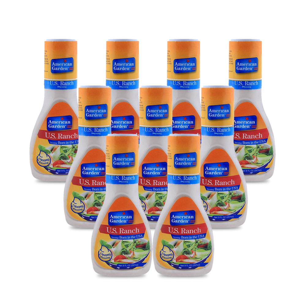 American Garden Ranch Dressing 267ml - Pack Of 9 Pieces