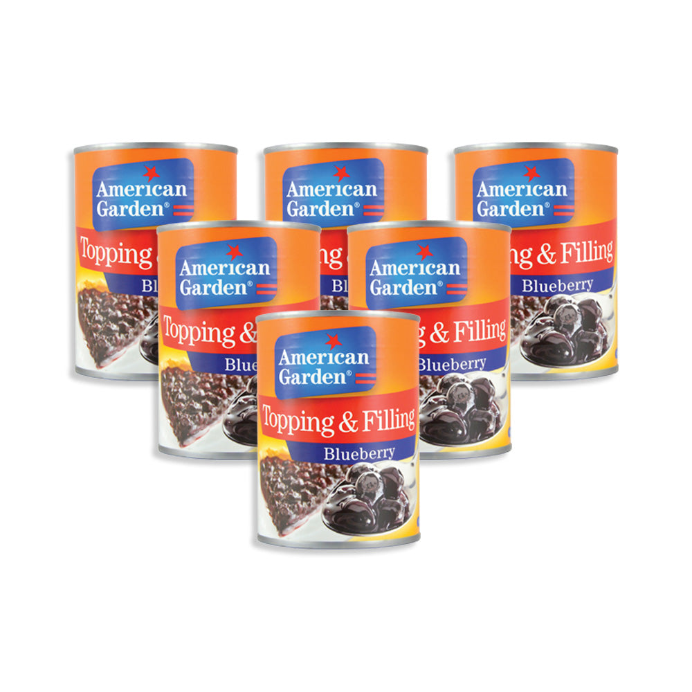 American Garden Blueberry Pie Filling 595G (Pack of 6)