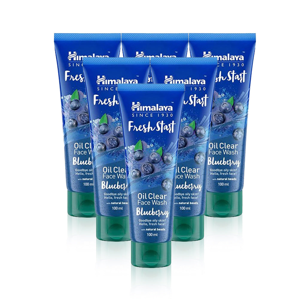 Himalaya Oil Clear Face Wash - Blueberry  100ml - (Pack of 6)