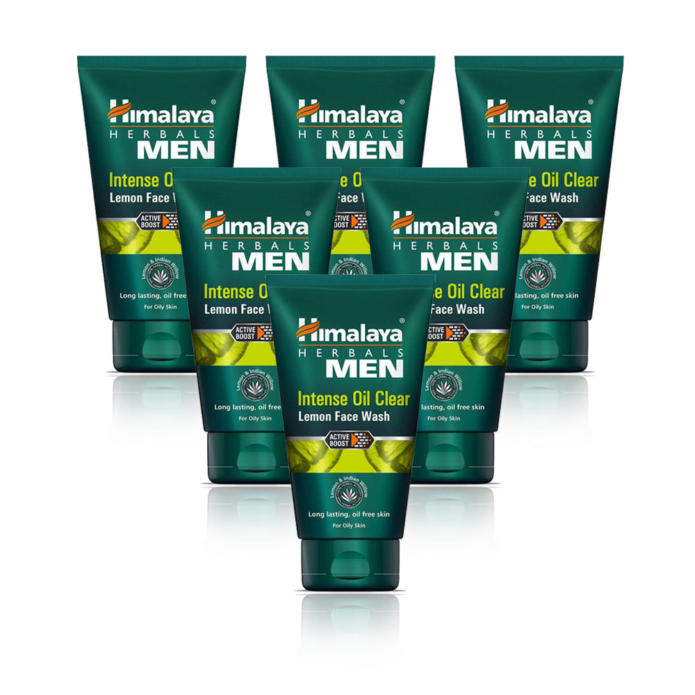 Himalaya Intense Oil Clear Mens Face Wash 100ml (Pack Of 6)