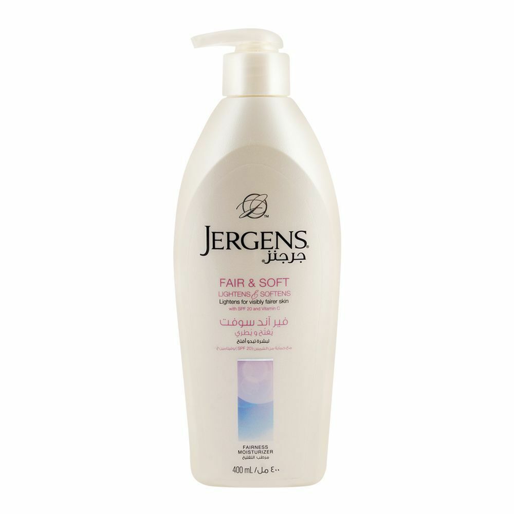 Jergens Fair & Soft Lotion, 400ml (Pack of 6)