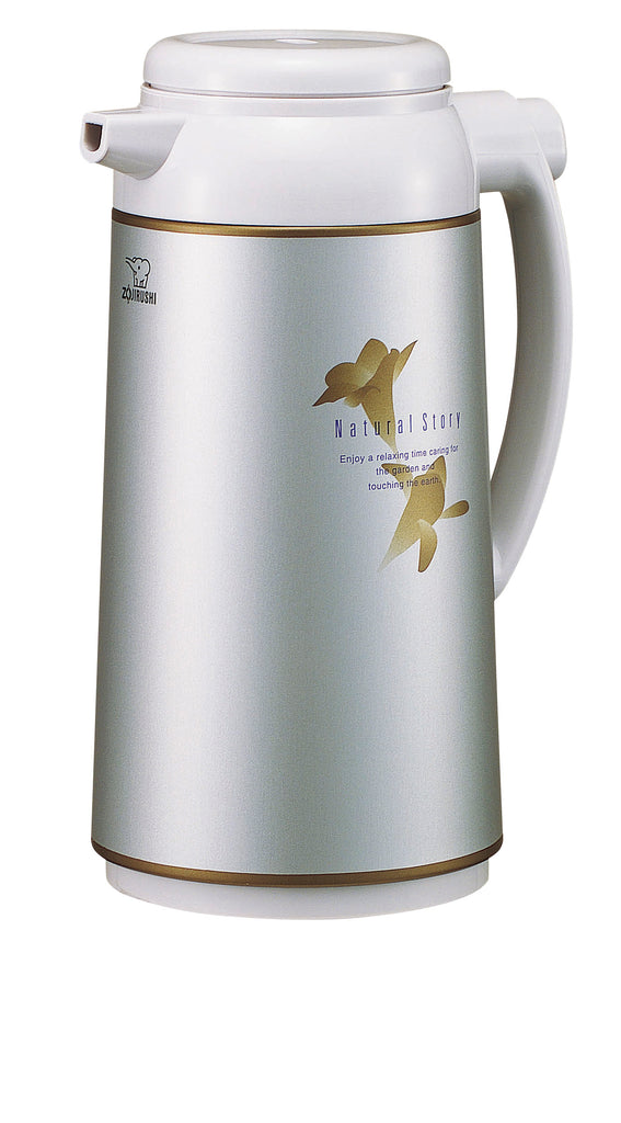 Zojirushi Easy Touch Vacuum Flask Misty Silver 1.3 Liter (Pack of 2)