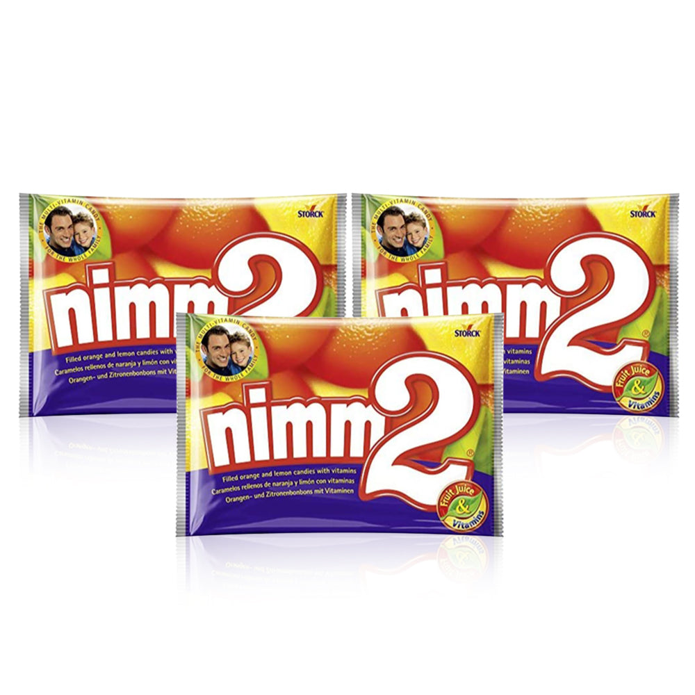 Storck NIMM 2 Fruit-flavoured candy with Vitamins Bag 1Kg   - (Pack of 3)