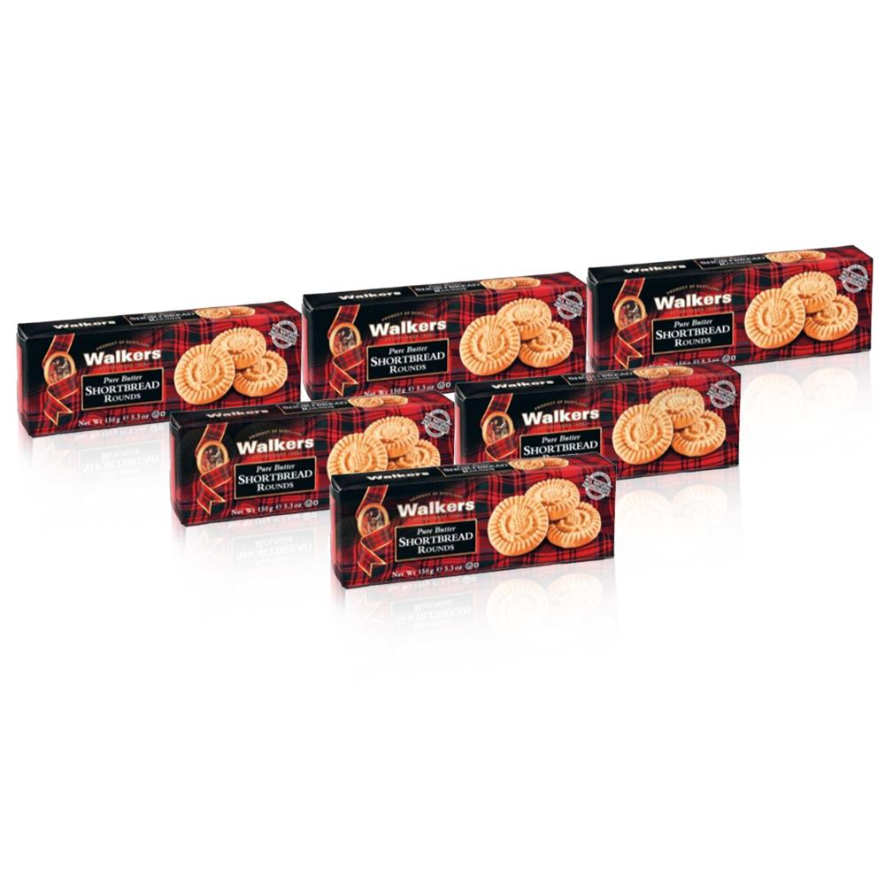 Walkers Shortbread Round 150g - (Pack Of 6)