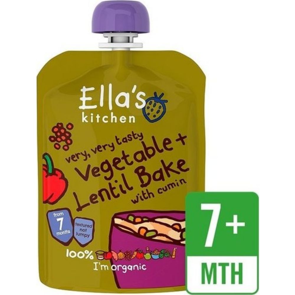 Ellas Kitchen Organic Vegetable Bake With Lentils 130g Regular - (Pack Of 6 Pieces) - Billjumla.com