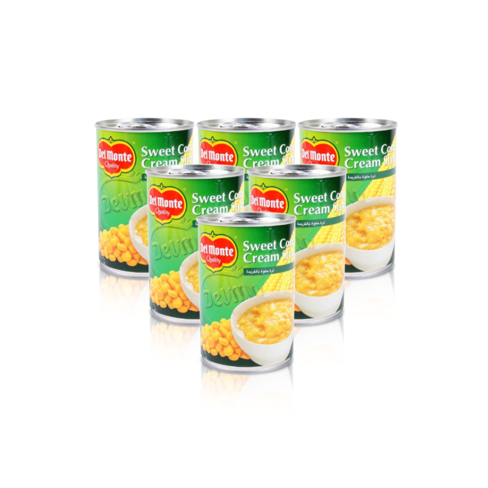 Del Monte Whole Kernel Sweet Corn Cream Style 410g (Pack of 6)