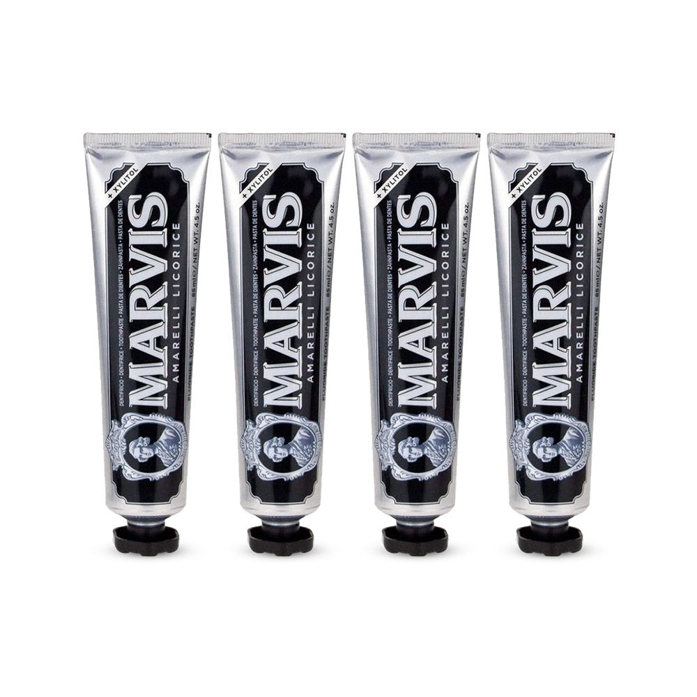 Marvis Amarelli Licorice Mint Toothpaste 85ml - (Pack of 4)