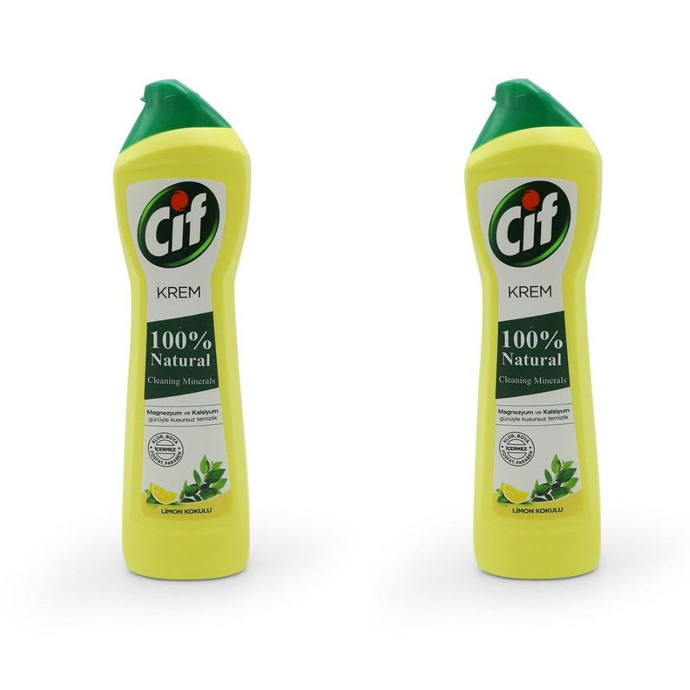 CIF Cream Lemon Detergent 500ml (Pack of 2)