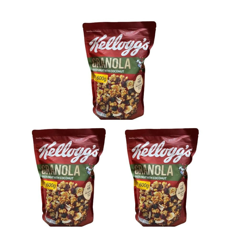 Kellogg's Granola Mixed Fruit With Coconut 600g (Pack of 3)