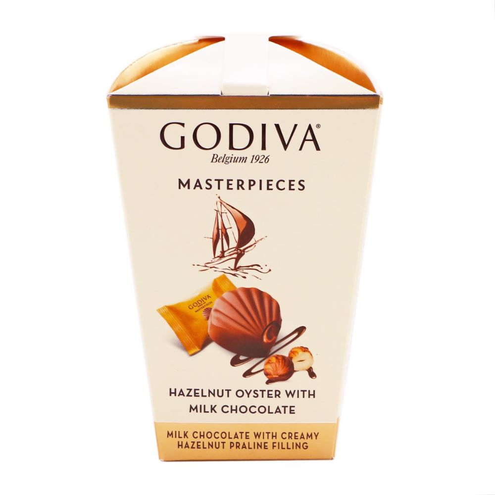 Godiva Milk Chocolate Hazelnut Oyster 117Gm ( Pack Of 6 Pieces ) - Billjumla.com