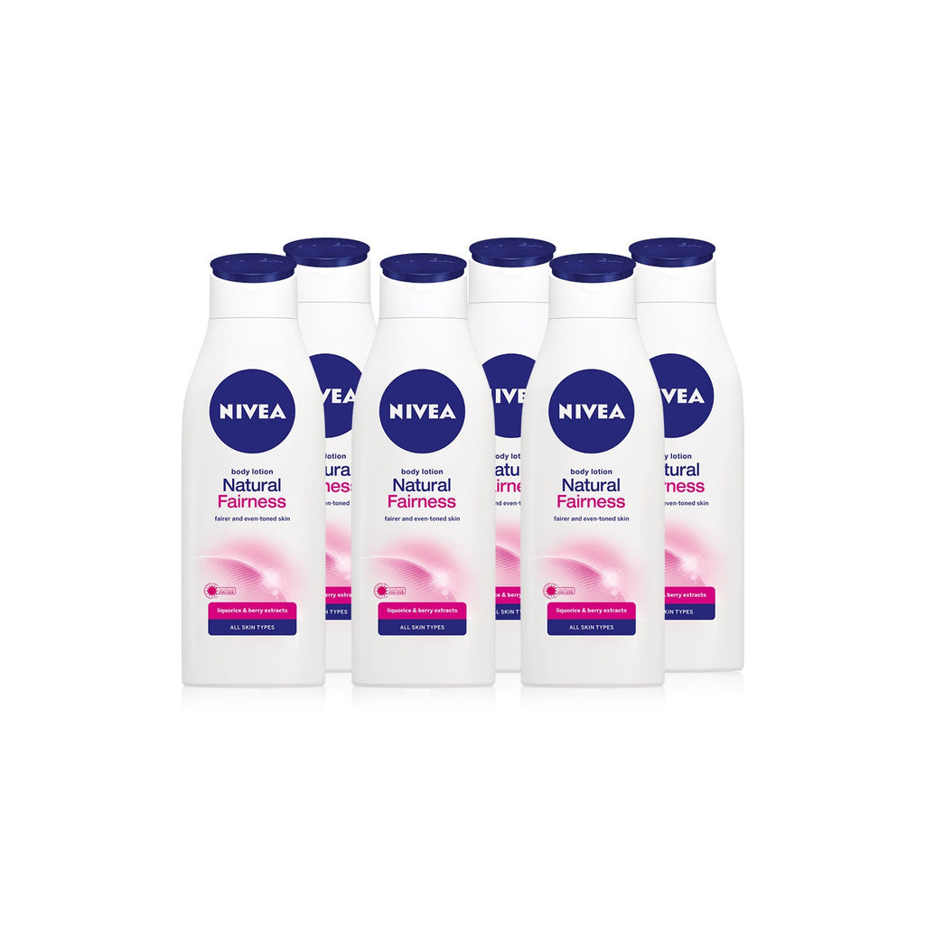 Nivea Natural Fairness Body Lotion 250ml - (Pack of 6)