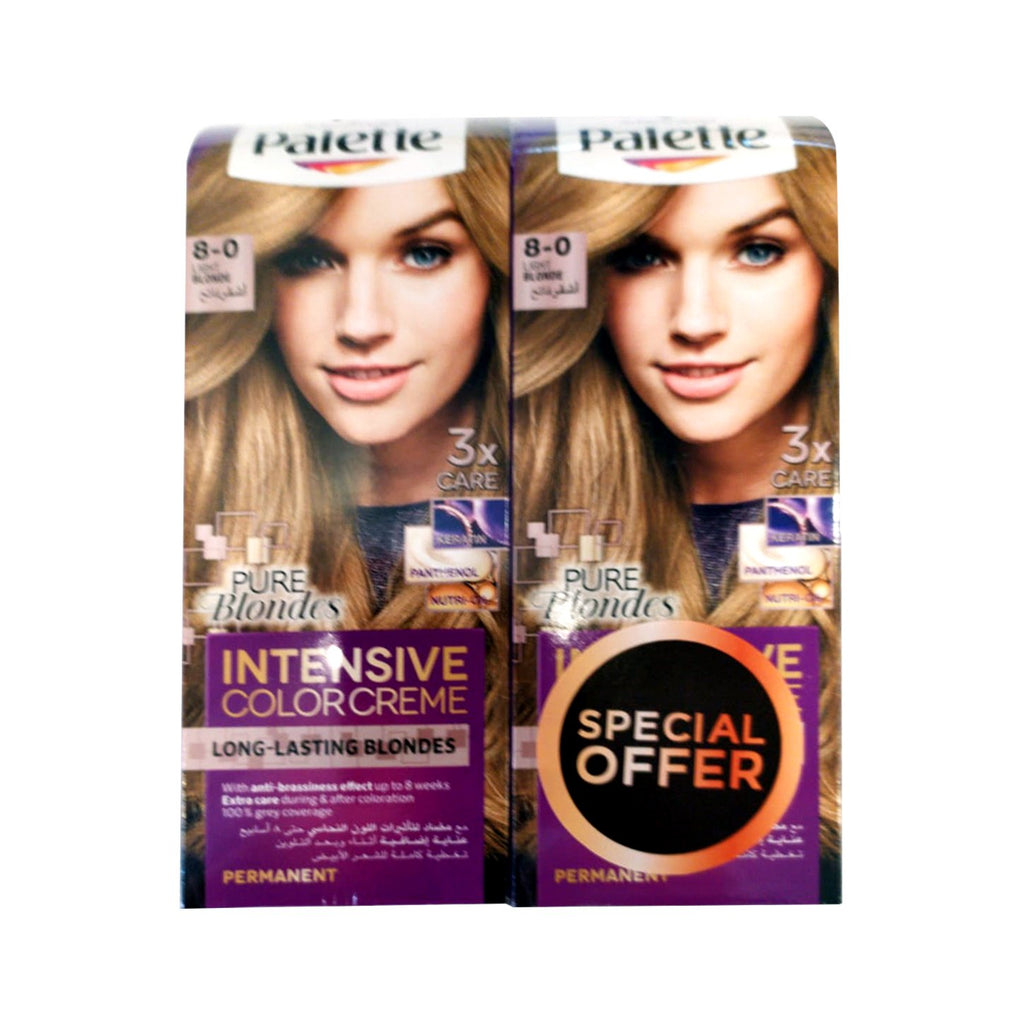 Palette Intensive Color Creme 8-0 Light Blondesemi Kit Twin Pack - Billjumla.com